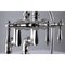 Kingston Brass CC6013T8 Clawfoot Tub Faucet with Hand Shower, Brushed Nickel CC6013T8 - alternate 6